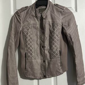 Maurices Light Brown Leather Jacket